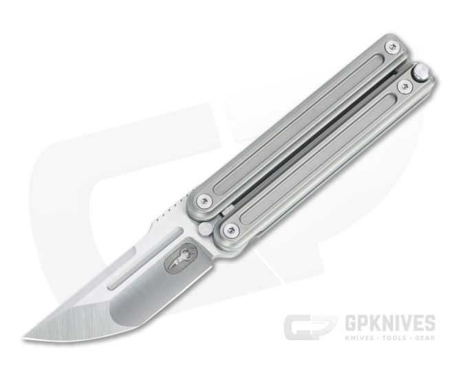 D Rocket Design Micro Parabellum Pocket Rocket v2 Satin M390 Titanium CA Legal Balisong Folder 0025 - DRD-0025