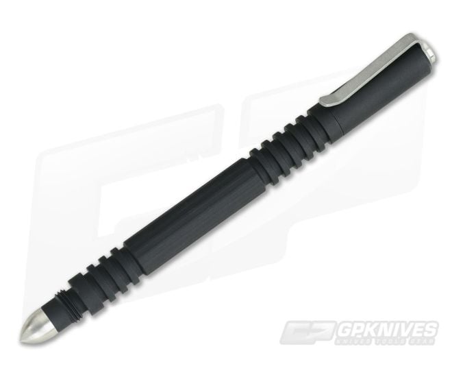 Hinderer Knives Investigator Pen Aluminum Matte Black - HK-0027