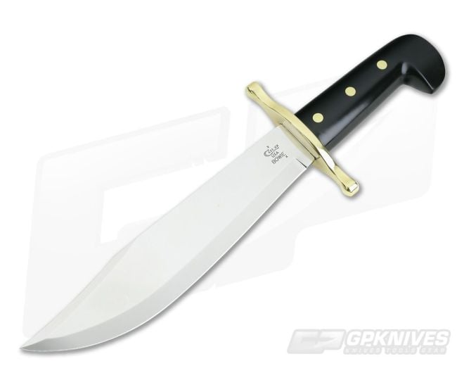 Case Hunter Bowie Black Delrin Handle Leather Sheath 00286 - CA-00286