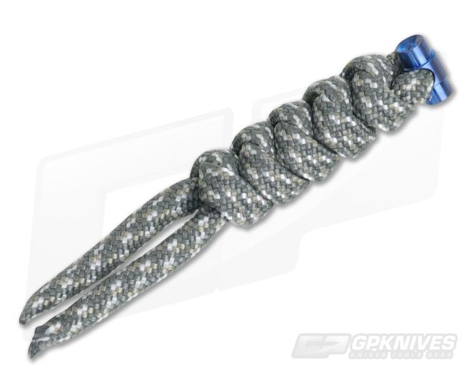 Chris Reeve Small Sebenza 21 Multicolored Knotted Lanyard ACU Camo/Blue - CRK-0029