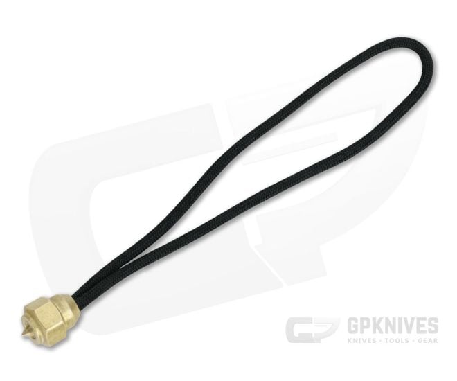 Ober Metalworks Hex Brass Mini Mace Bead Lanyard - OM-002