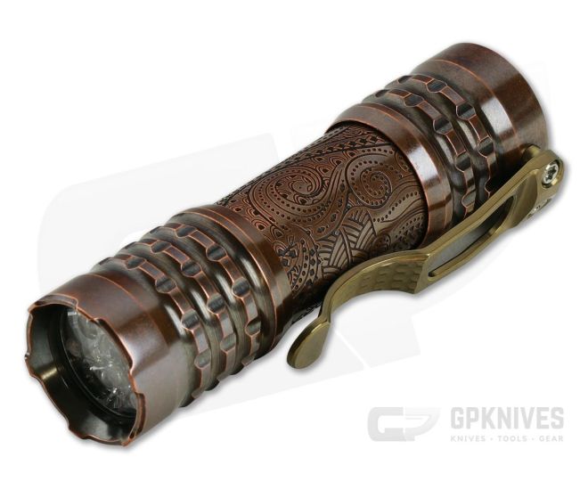 Ti2 Design / CWF Pele Custom Flashlight Copper Hawaiian 5000K - CWF-002