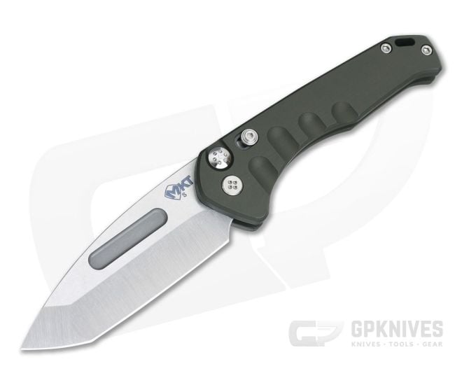 Medford Knives Praetorian Swift Tanto Green Aluminum CPM S35VN Button Lock Automatic - MKT-002