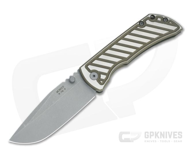 McNees Knives Mac 2 3.5" (GEN 2) Matte Bronze Fastback Drop Point - MNK-002