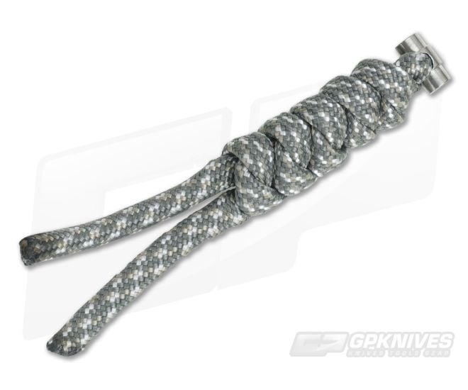 Chris Reeve Small Sebenza 21 Multicolored Knotted Lanyard ACU Camo/Silver - CRK-0030