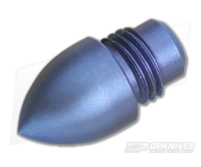 Hinderer Knives Investigator Pen Bullet End Attachment Titanium Blue - HK-0035