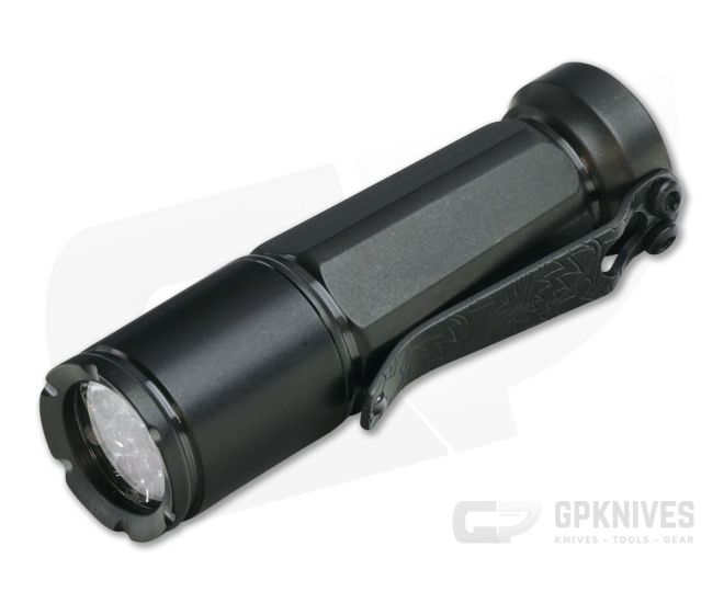 Laulima Metal Craft Todai Flashlight Titanium Black DLC Kahu Clip 4000K - LMC-003