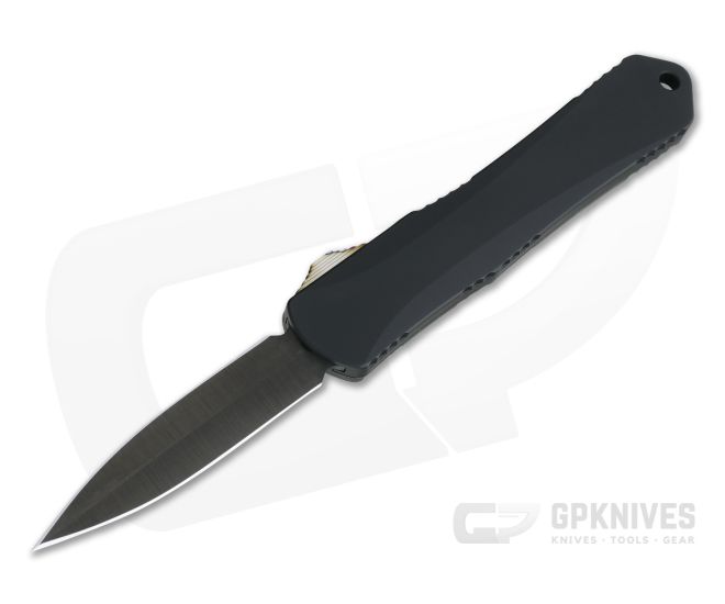 Heretic Custom Manticore-S D/E Hand Ground DLC Marbled Carbon Fiber Black OTF Automatic 003 - HRT-003