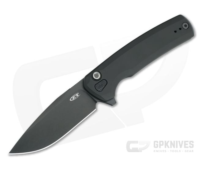 Zero Tolerance 0044BLK Black Button Lock Flipper - ZT-0044BLK