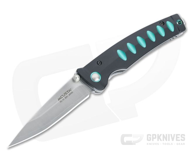 Mcusta Katana MC-4 Series Clad VG10 Tanto Green Accent Liner Lock Folder - MC-0044C