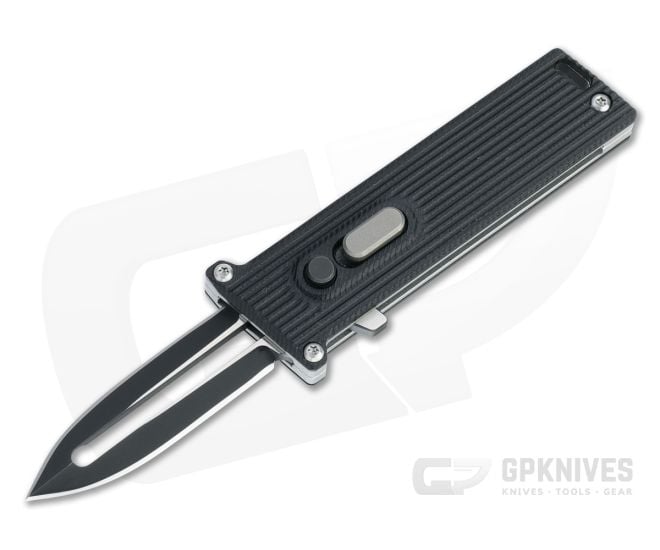 D Rocket Design Tallin Two-Tone M390 Black G10 Single Action CA Legal OTF Automatic - DRD-0048