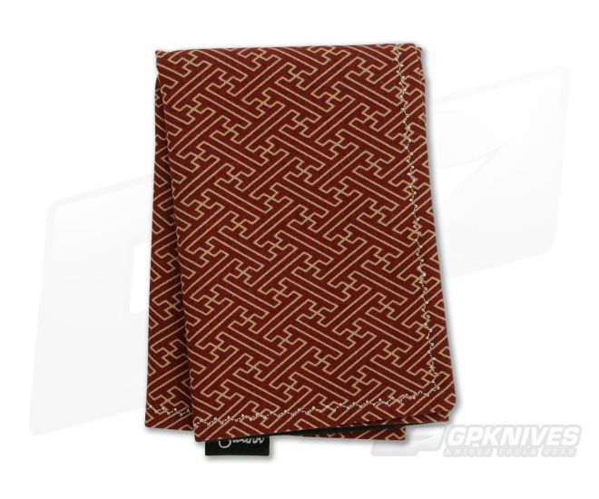 SwankHanks Red Sayagata Japanese Cotton and Microsuede Hank - SH-004