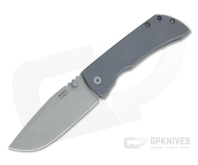McNees Knives Mac 2 3.5" (GEN 2) Atomic Blue Drop Point - MNK-004