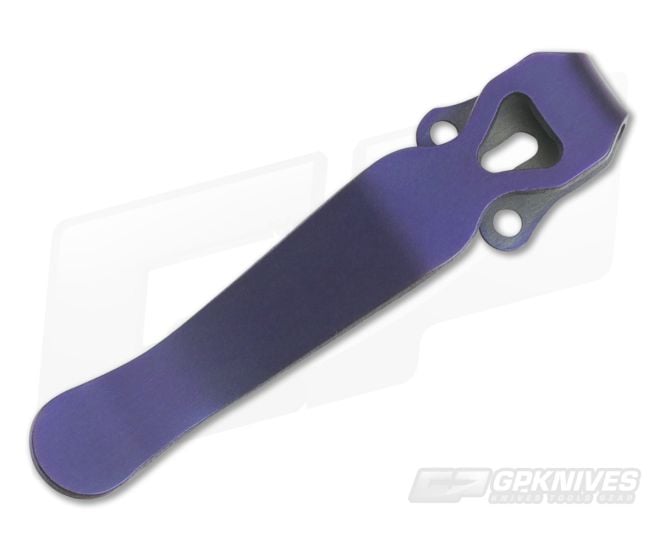 Lynch Northwest Titanium Deep Carry Pocket Clip Benchmade Purple - LNW-004