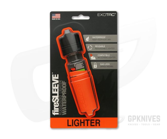 Exotac FireSleeve Orange Waterproof Lighter Case 5005-ORG - EX-5005-ORG