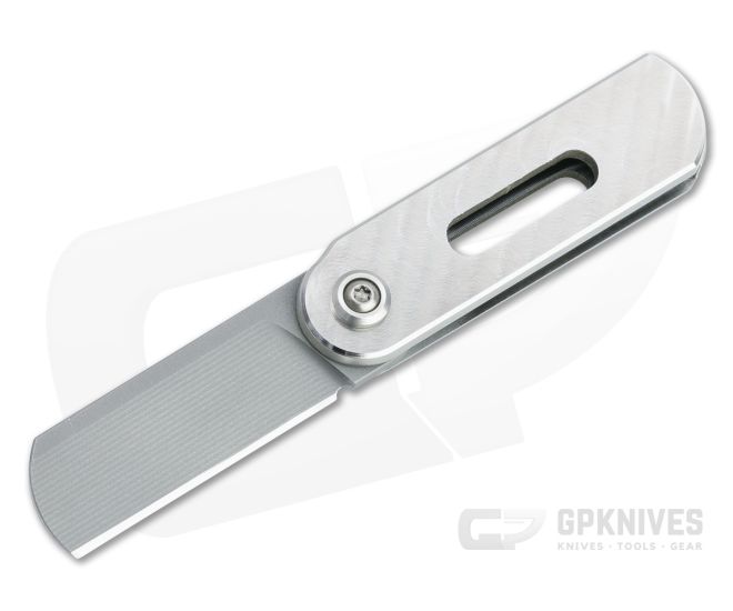 D Rocket Design Ovalmoon Swivel Folder M390 Sleek Titanium Folder 0050 - DRD-0050