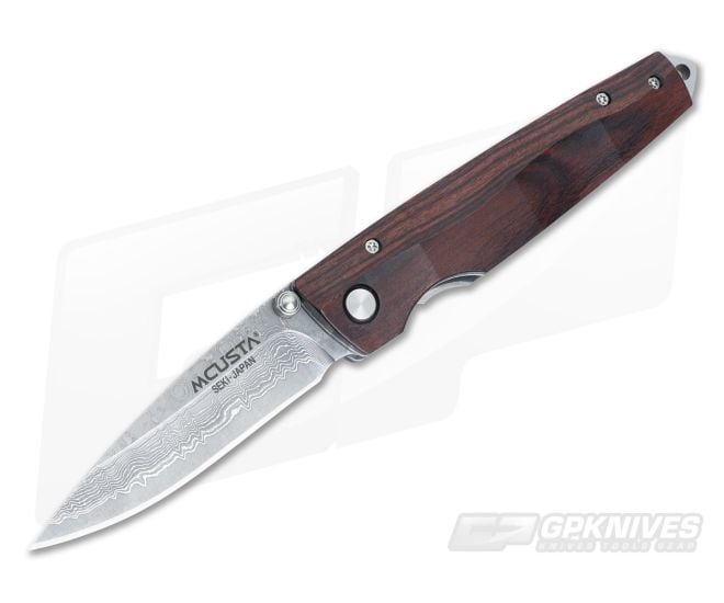Mcusta Knives Gentleman's Series Indian Rosewood & Damascus - MC-0053DR