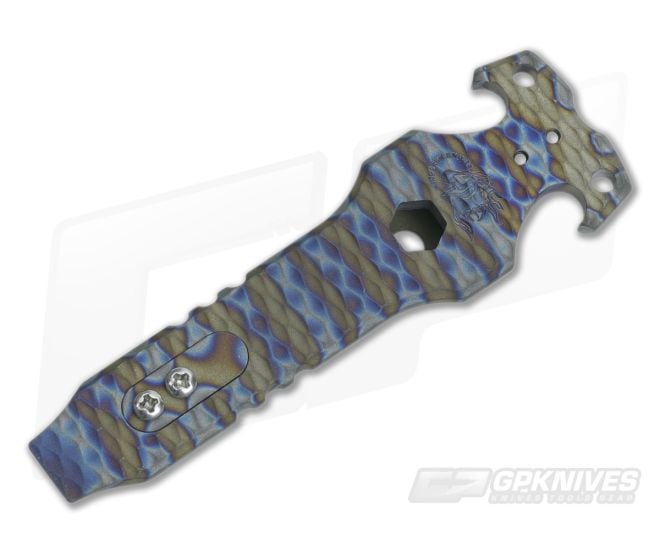 Hinderer Knives Steel Flame HS-TacTool Flame Anodized with Texture - HK-0054