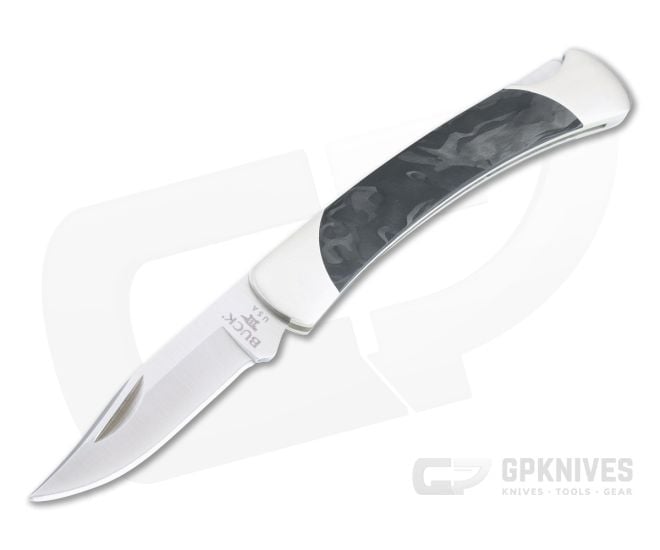 Buck Pro The 55 Limited Satin S30V Marbled Carbon Fiber Lock Back Folder 0055CFSLE - BU-0055CFSLE