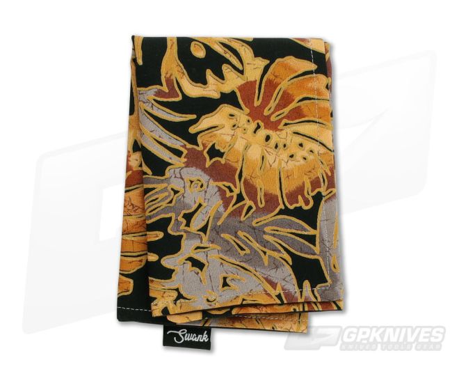 SwankHanks Pineapple Batik Outline Dye Print Cotton and Microsuede Hank - SH-005