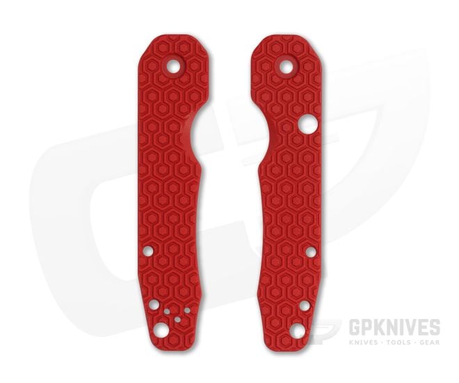 Spyderco Smock Overlook Red G10 Handle Scales - SMK-005