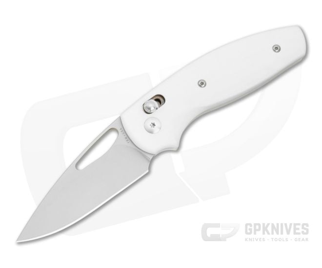 TRM Bulldog Rev B Snow White G10 3D Contoured Magnacut Folding Knife (2.95") - TRM-005