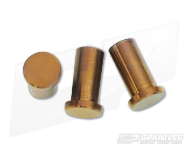 Hinderer Knives XM-18 3.5" Titanium Handle Nut Set of 3 Bronze - HK-0063
