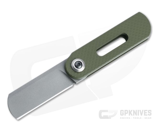 D Rocket Design OvalMoon Blasted AEB-L Textured OD Green Cerakote Aluminum Swivel Folder 0067 - DRD-0067