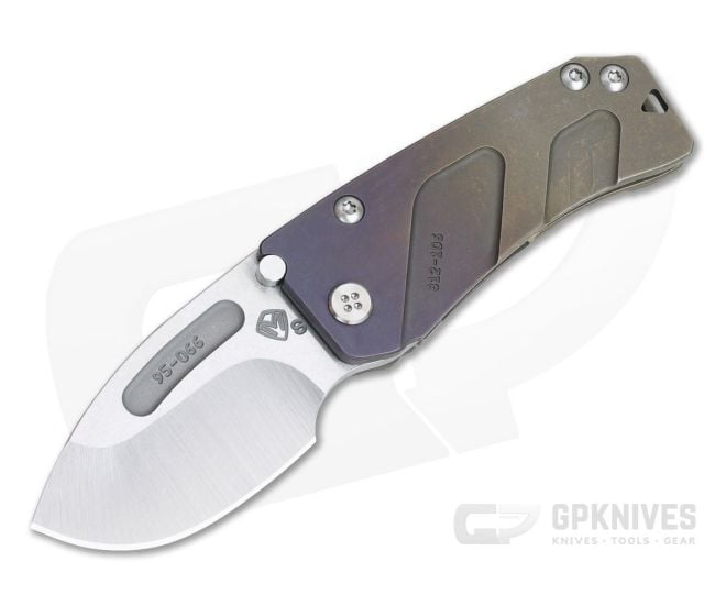 Medford Knives Hunden (Der Hund) Tumbled CPM S35VN Violet Bronze Fade Titanium Frame Lock Folder - MKT-006