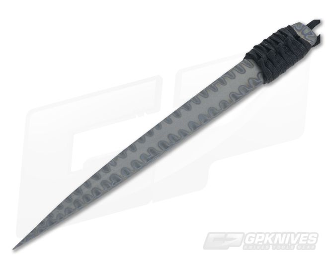 M Strider Knives Flamed Titanium 8.25" Nail Fixed Blade - MSK-006