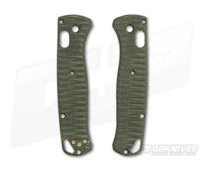 Putman Blade Scales Benchmade Bugout 535 Green Micarta Scales - PBS-006