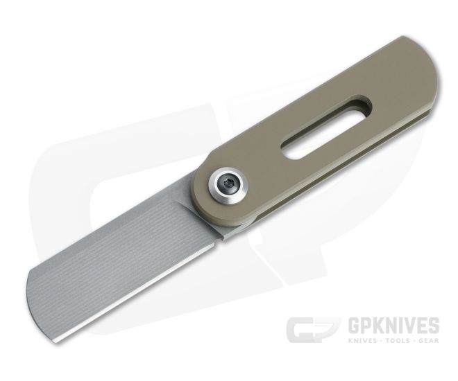 D Rocket Design OvalMoon Blasted AEB-L Smooth FDE Cerakote Aluminum Swivel Folder 0071 - DRD-0071
