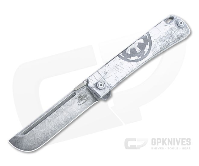 D Rocket Design Jupiter EDC Carbon Beskar Damascus Stormtrooper Zirconium Folder 0077 - DRD-0077