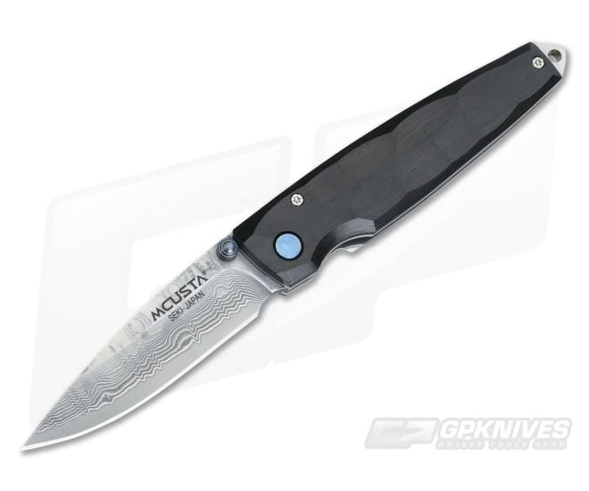 Mcusta Knives Tsuchi Series African Ebony Wood & Damascus - MC-0079D