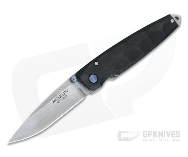 Mcusta Tsuchi San Mai VG10 Damascus Black Pakkawood Liner Lock Folder 79DP - MC-0079DP