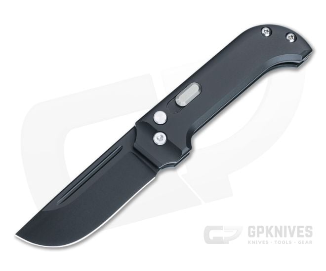 D Rocket Design KatanaX Auto Black Titanium Handle Black M390 Drop Point Blade DRD-0082 - DRD-0082