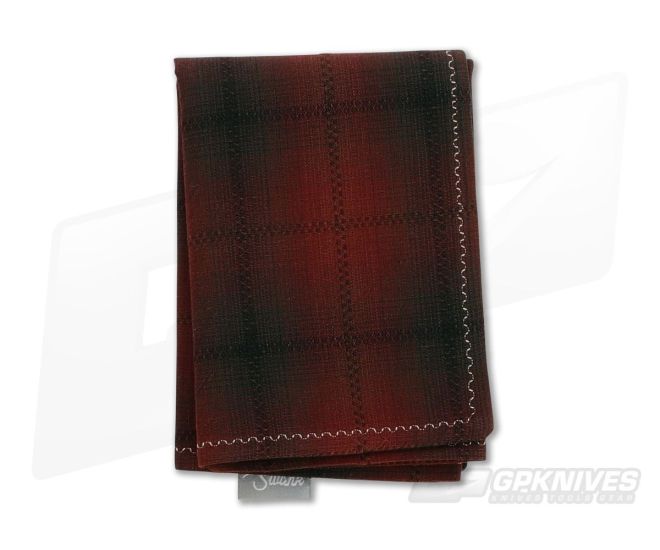 SwankHanks Lumberjack Red Cotton and Microsuede Hank - SH-008