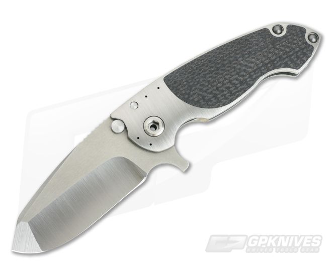 Direware SOLO Titanium Flipper Lightning Strike Carbon Fiber Inlay Satin M390 - DW-008