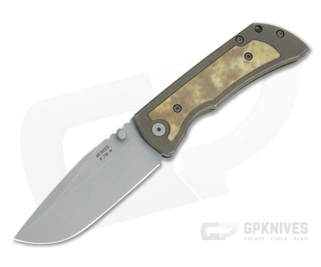 McNees Knives Mac 2 3.5" (GEN 2) Sandstorm Richlite Inlay Drop Point - MNK-008