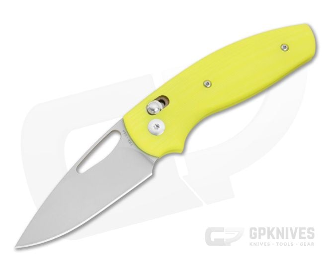 TRM Bulldog Rev B Safety Yellow G10 3D Contoured Magnacut Folding Knife (2.95") - TRM-008