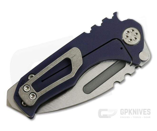 T*K様 MBリミテッド　ハイエンド紺ブレザー　Mサイズ Medford Knives Micro Praetorian T Tumbled Violet Titanium S35VN