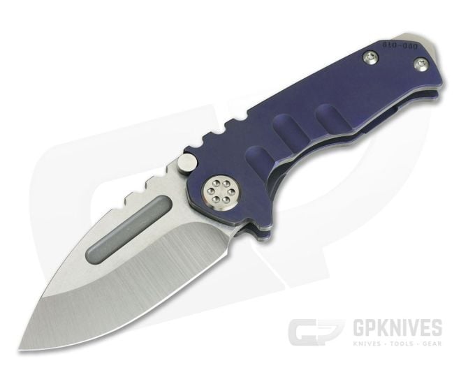 Medford Knives Micro Praetorian T Tumbled Violet Titanium S35VN