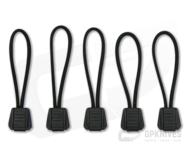 Exotac TinderZip Black Emergency Tinder Zipper Pull 5-Pack 9000-BLK - EX-9000-BLK