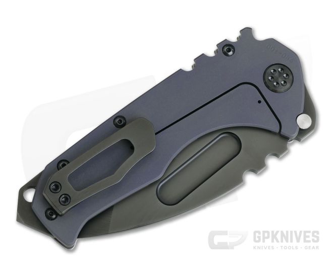 Medford Praetorian T Tanto PVD 3V Tumbled Scroll Filigree Violet
