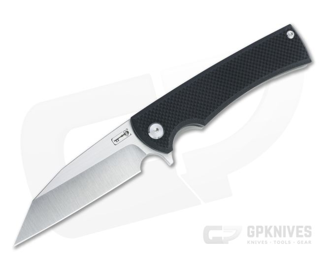 Chaves Ultramar Sangre Street Flipper Wharncliffe M390 Black G10 Titanium Folding Knife - CKT-009