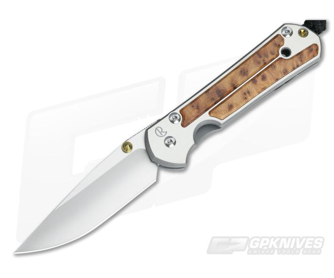 Chris Reeve Small Sebenza 21 Thuya Burl Wood Inlays 0101 - CRK-0101