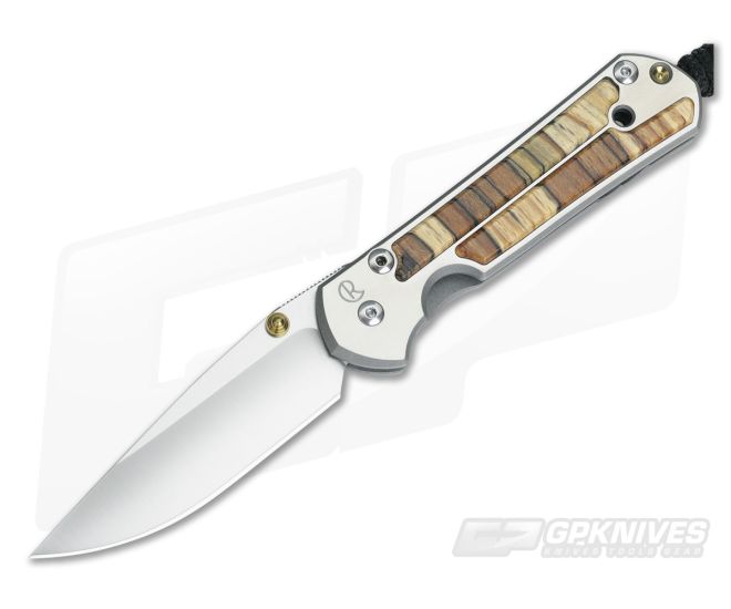 Chris Reeve Small Sebenza 21 Spalted Beech Wood Inlays 0102 - CRK-0102