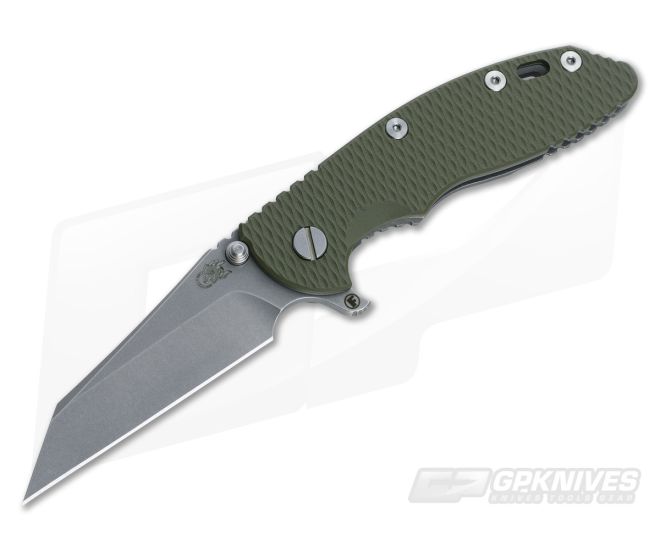 Hinderer Knives XM-18 3.5" OD Green Fatty Wharncliffe Working Finish - HK-0104