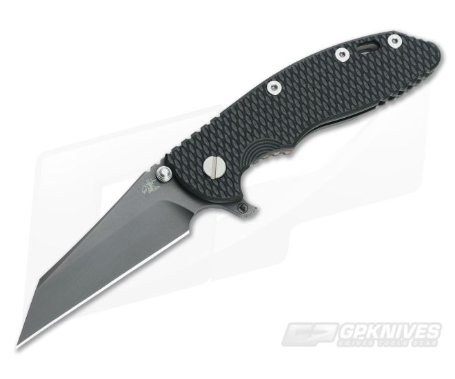 Hinderer Knives XM-18 3.5" Black-OD Fatty Wharncliffe Anthracite DLC - HK-0105