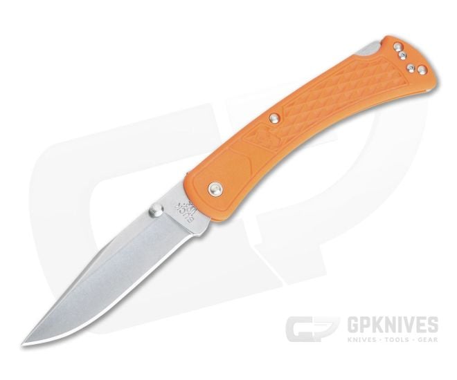 Buck 110 Slim Select Blaze Orange Folding Lock Back 0110ORS2 - BU-0110ORS2